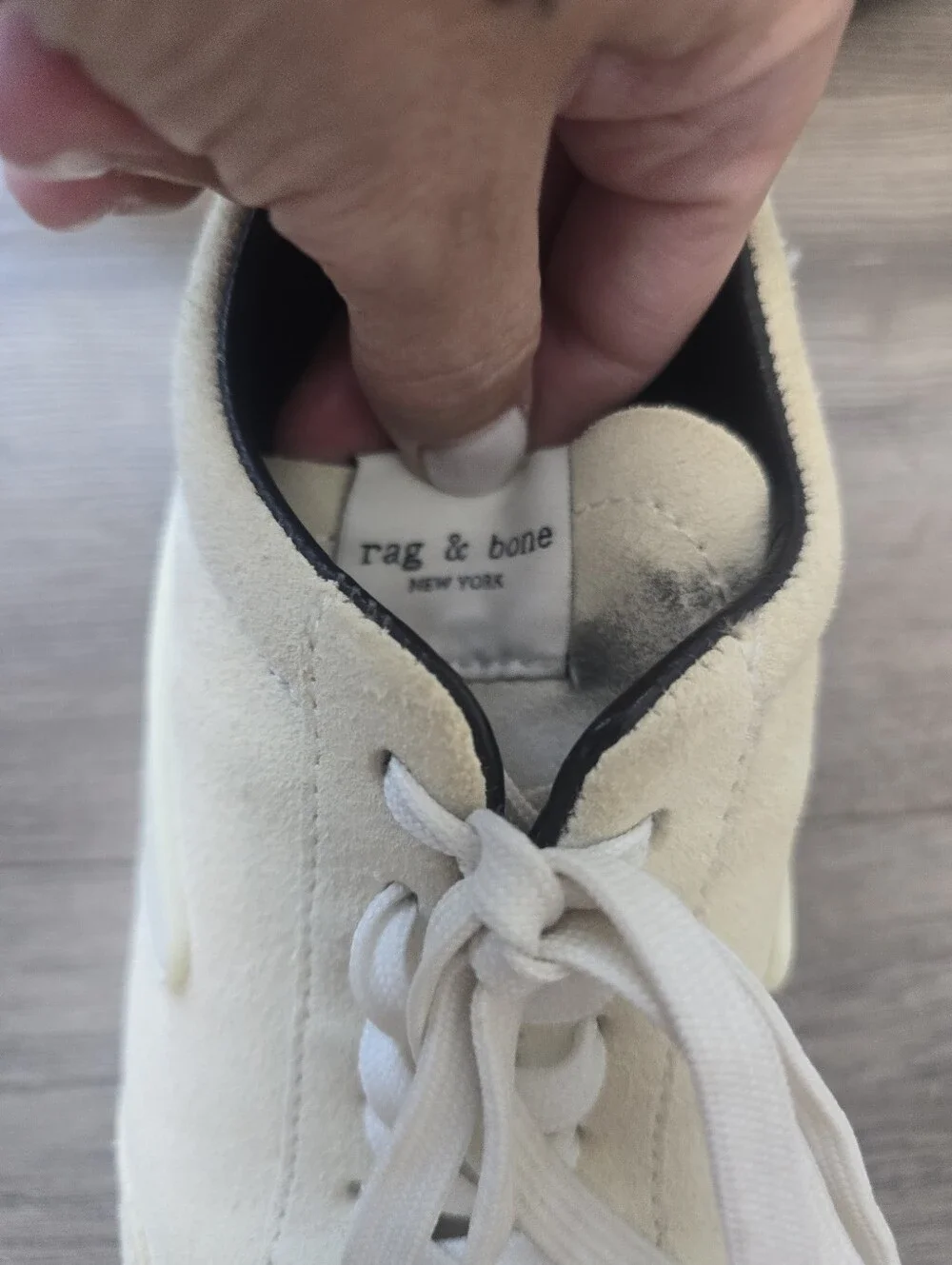 Rag & Bone Retro Runner Sneakers Antique White Size 36.6/6.5 Preppy Fisherman